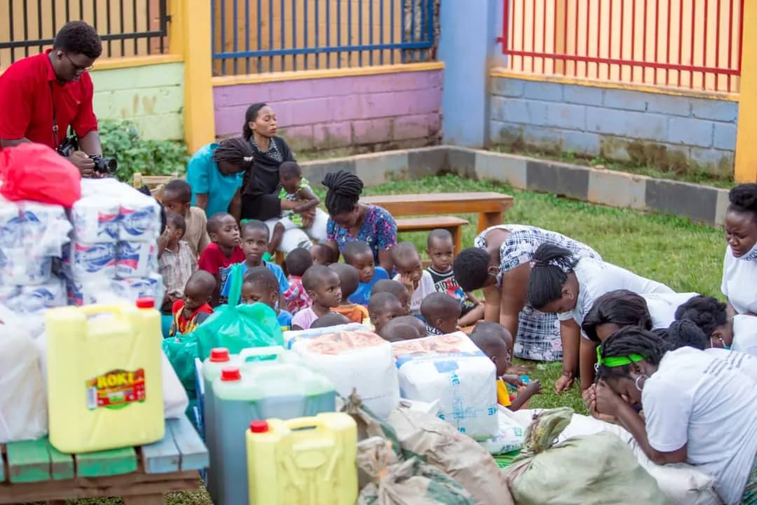 Beautiful Ones visit to Agape Babies Home archive moment 2