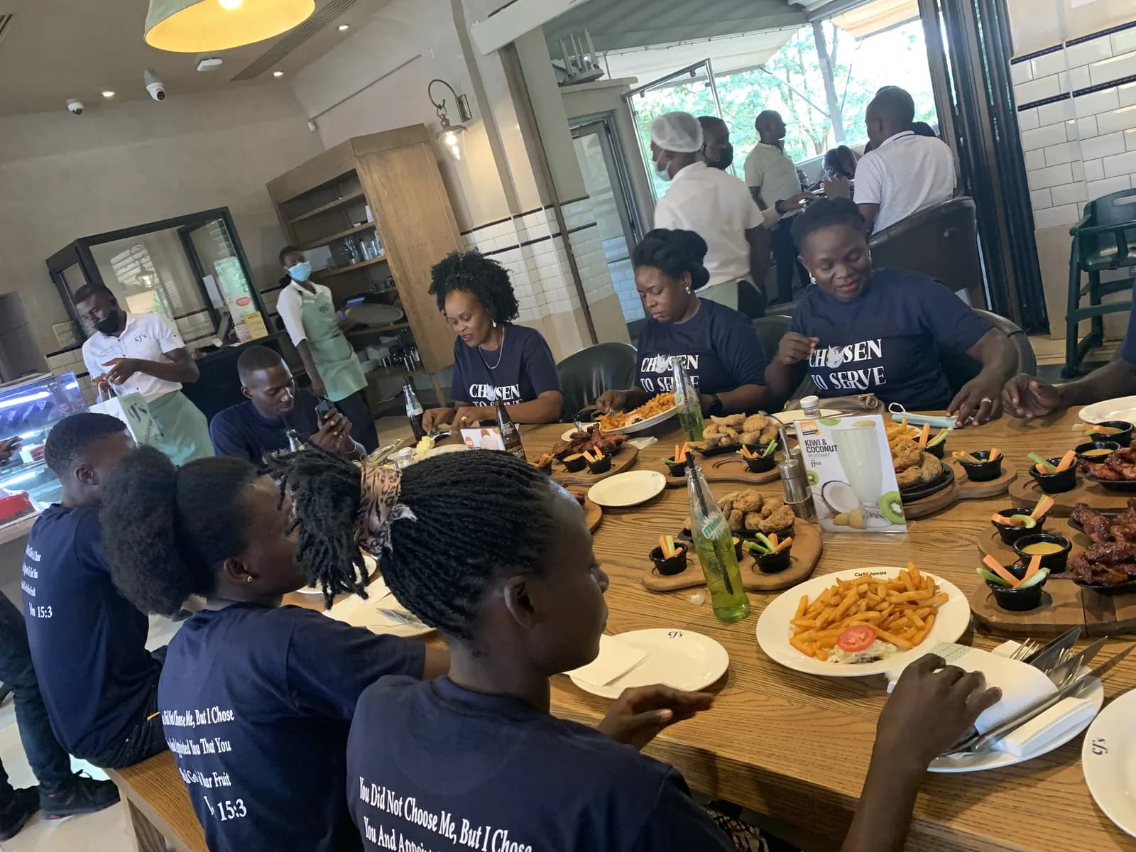 Workers fellowship following mission archive moment 4