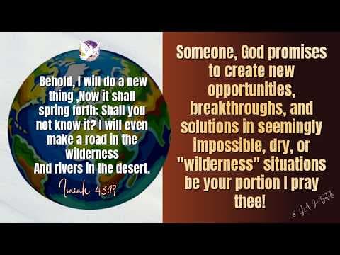 Behold Yahweh is doing a New Thing [Isaiah 43:16-19] | GA Joy Butele