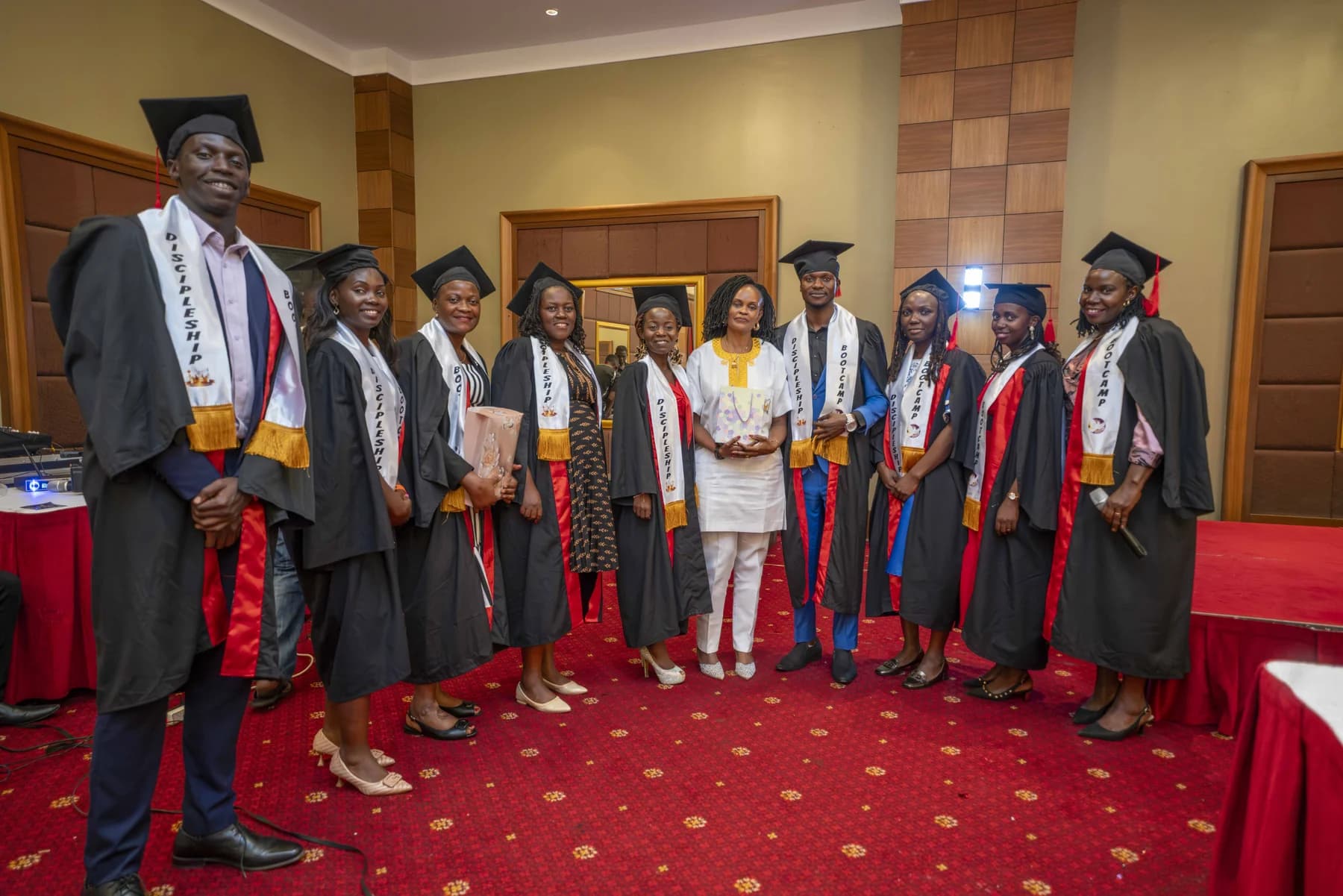 Workers' discipleship graduation group photograph